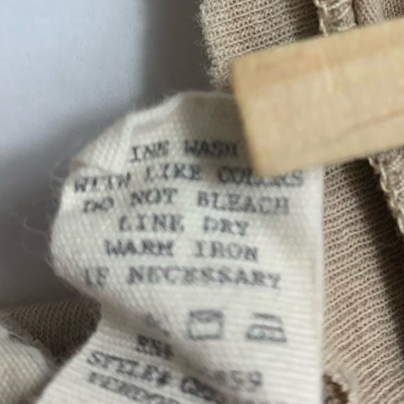 BKE women’s Sz large tan scoop neck cotton stretchy long sleeve tee shirt - Picture 9 of 13